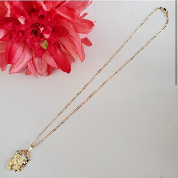 Divino Rostro Jesus Gold Plated Necklace - Picture 3 of 4